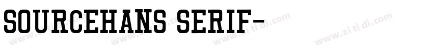 sourcehans Serif字体转换